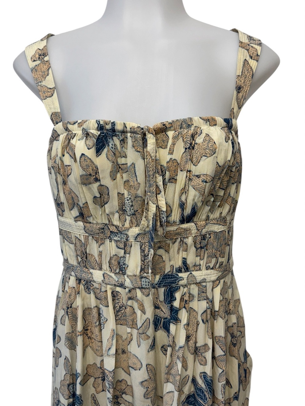 Ulla Johnson Floral Silk Wide-Leg Josephina Jumpsuit Size 2 - Picture 4 of 11
